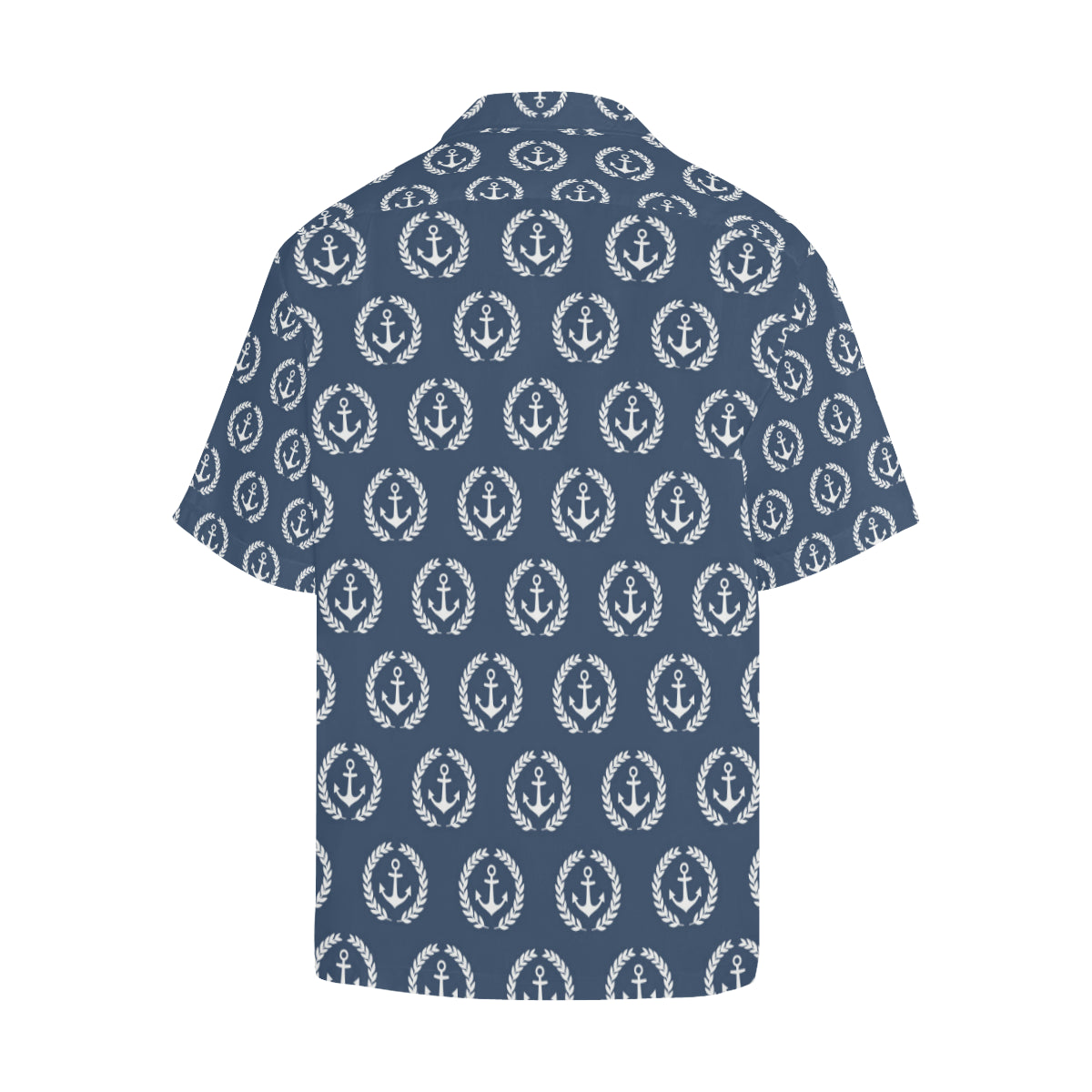 Anchor Pattern Print Design 04 Men's Hawaiian Shirt