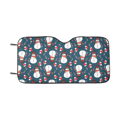 Snowman Print Design LKS301 Car front Windshield Sun Shade
