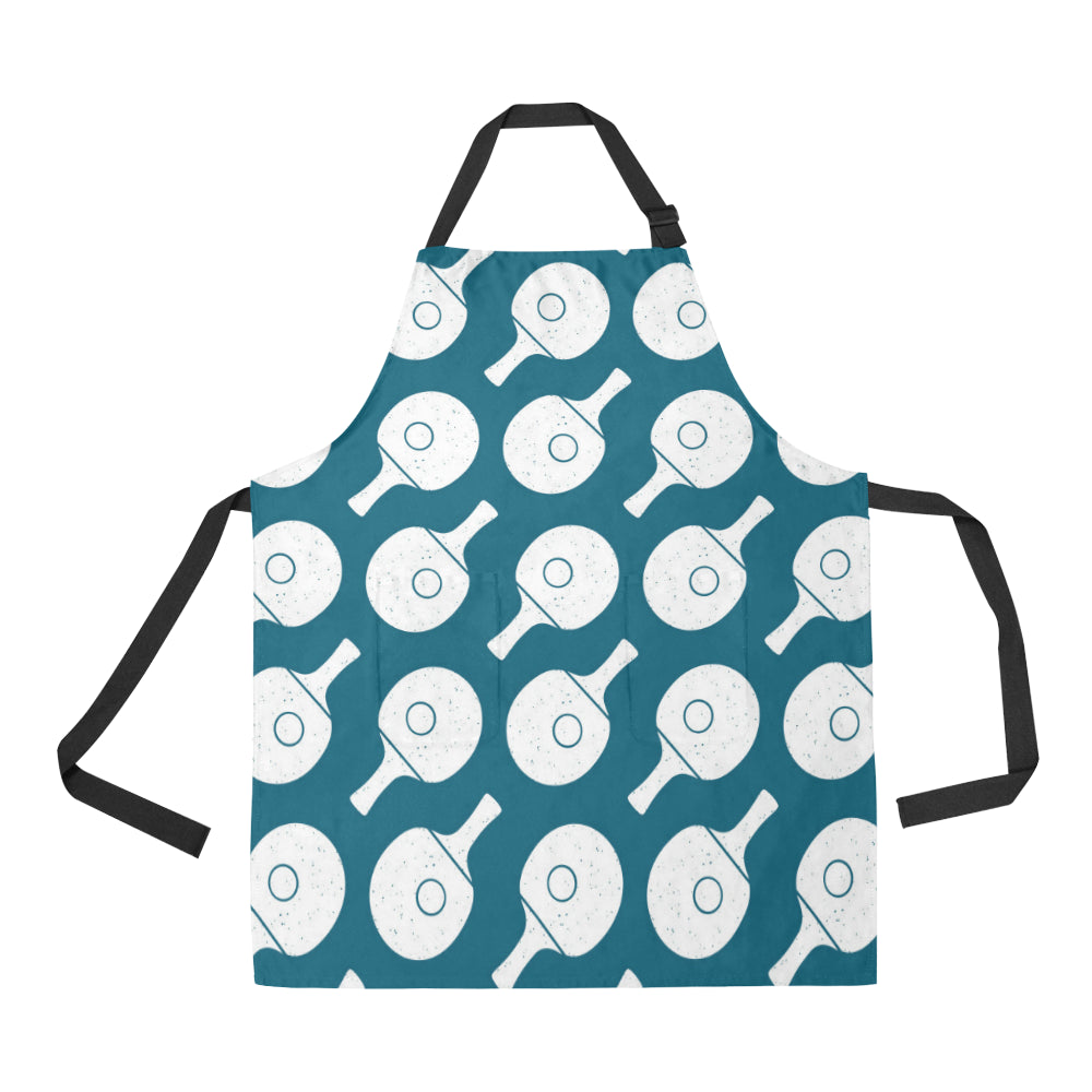 Ping Pong Pattern Print Design A02 Apron with Pocket