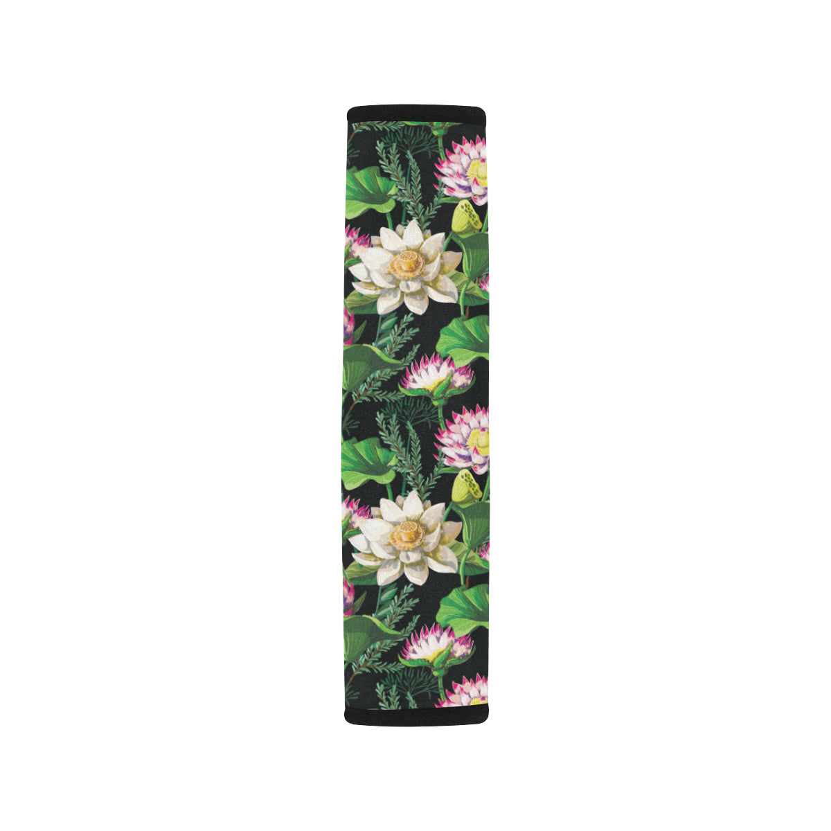 Water Lily Pattern Print Design WL010 Car Seat Belt Cover
