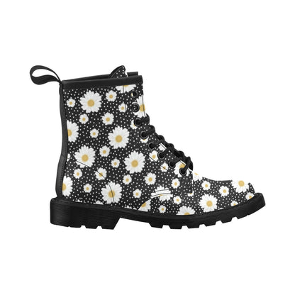 Daisy Pattern Print Design DS02 Women's Boots