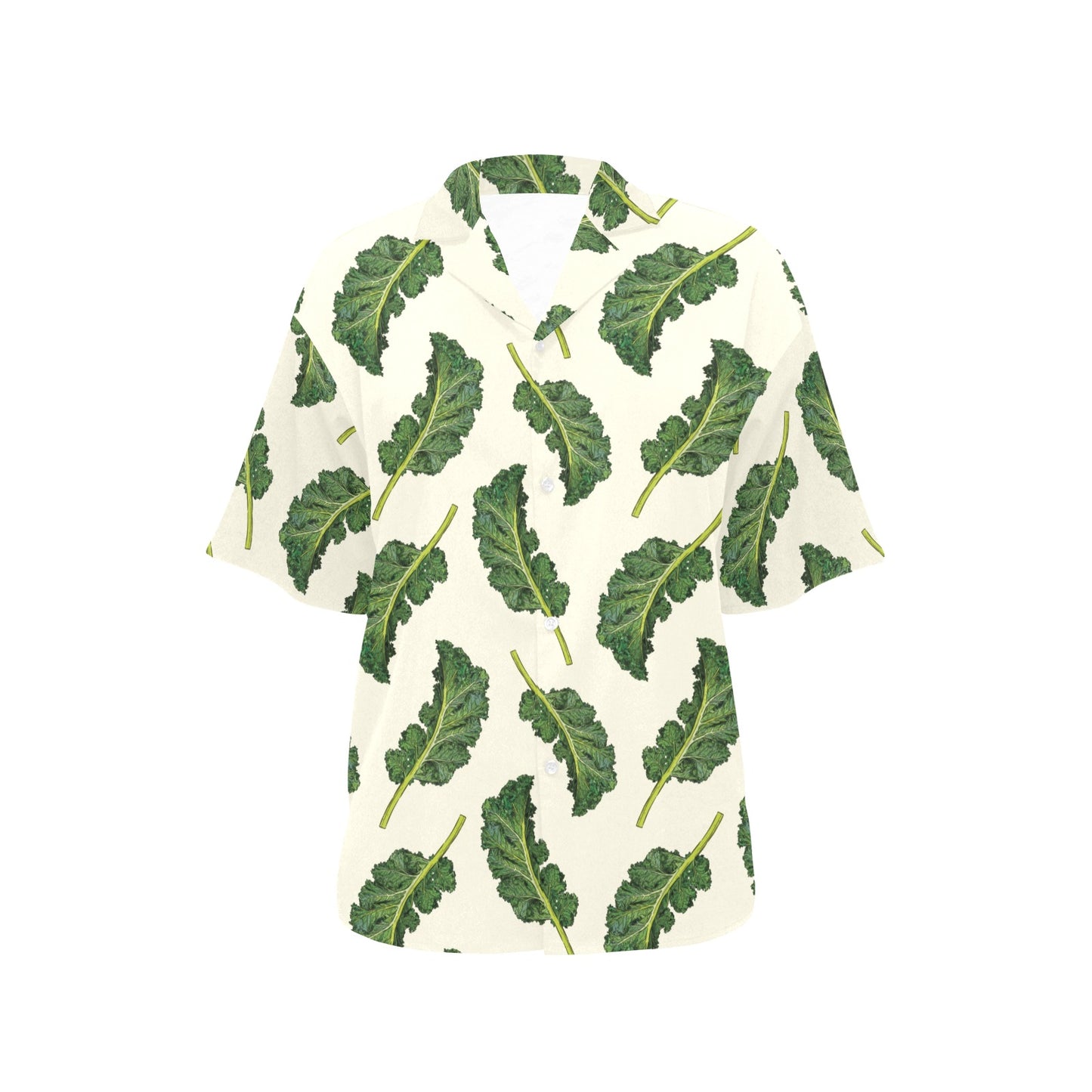 Kale Pattern Print Design 03 Women's Hawaiian Shirt