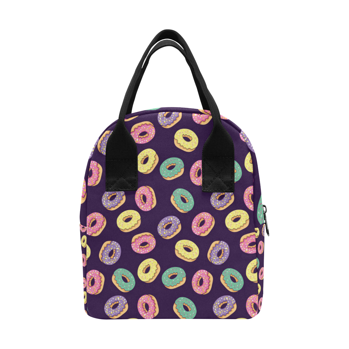 Donut Pattern Print Design DN08 Insulated Lunch Bag