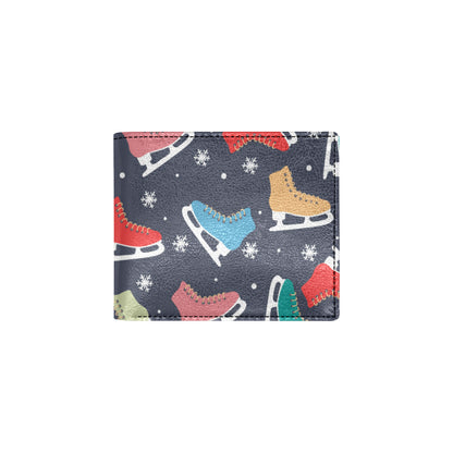 Ice Skate Pattern Print Design 04 Men's ID Card Wallet