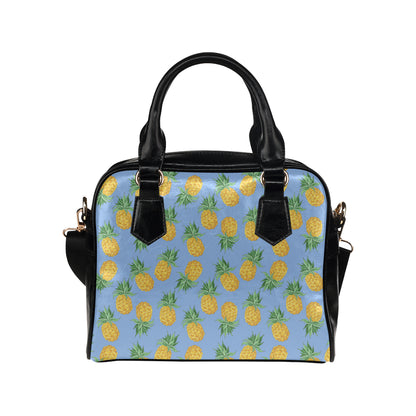Pineapple Pattern Print Design A04 Shoulder Handbag