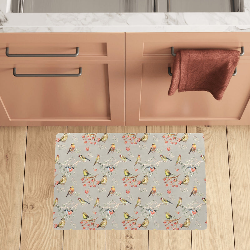 Birds Pattern Print Design 03 Kitchen Mat