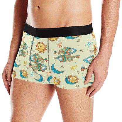 Pisces Pattern Print Design A03 Men's Boxer Briefs