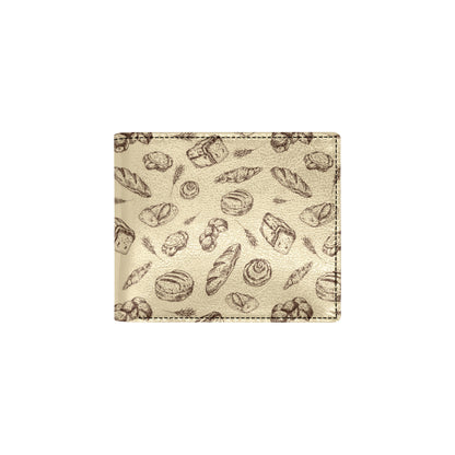 Bread Pattern Print Design 04 Men's ID Card Wallet