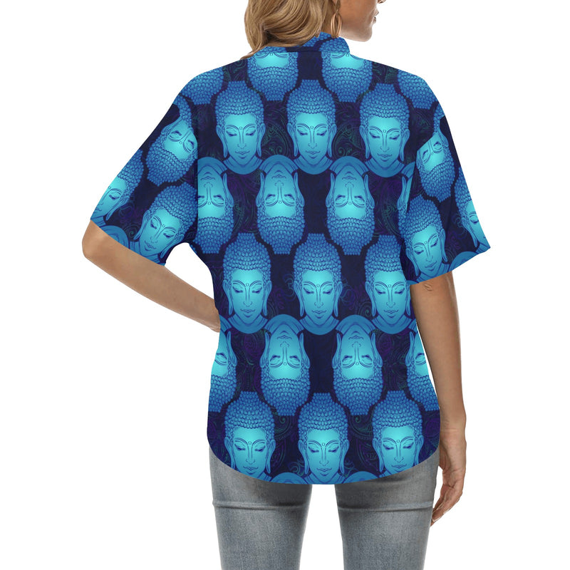 Buddha Head Mandala Women's Hawaiian Shirt