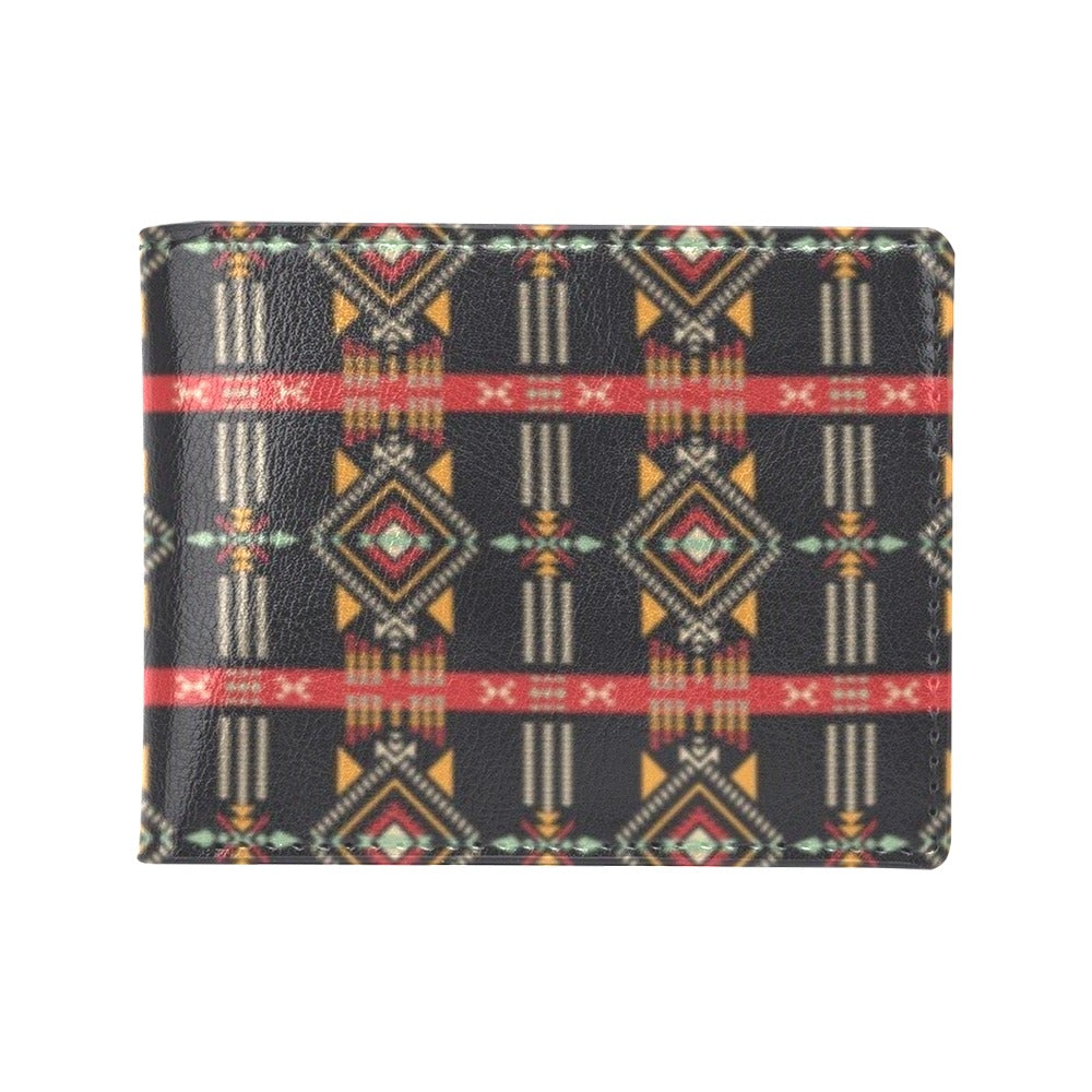 Southwest Pattern Print Design LKS303 Men's ID Card Wallet