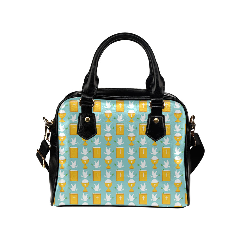 Christian Pattern Print Design 02 Shoulder Handbag