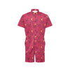 Hibiscus Red Pattern Print LKS308 Men's Romper