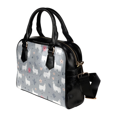 Llama Pattern Print Design 010 Shoulder Handbag