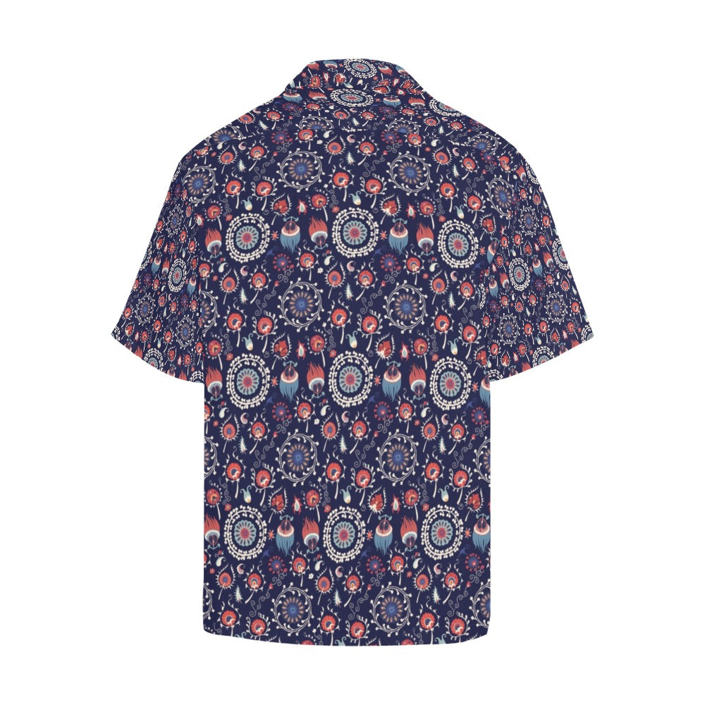 Suzani Print Design LKS305 Men's Hawaiian Shirt