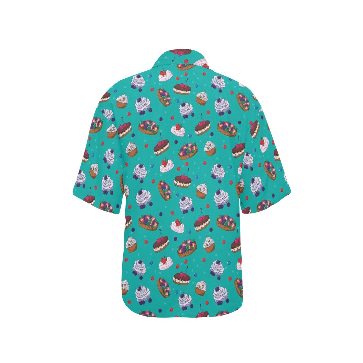 Cake Pattern Print Design 07 Women's Hawaiian Shirt