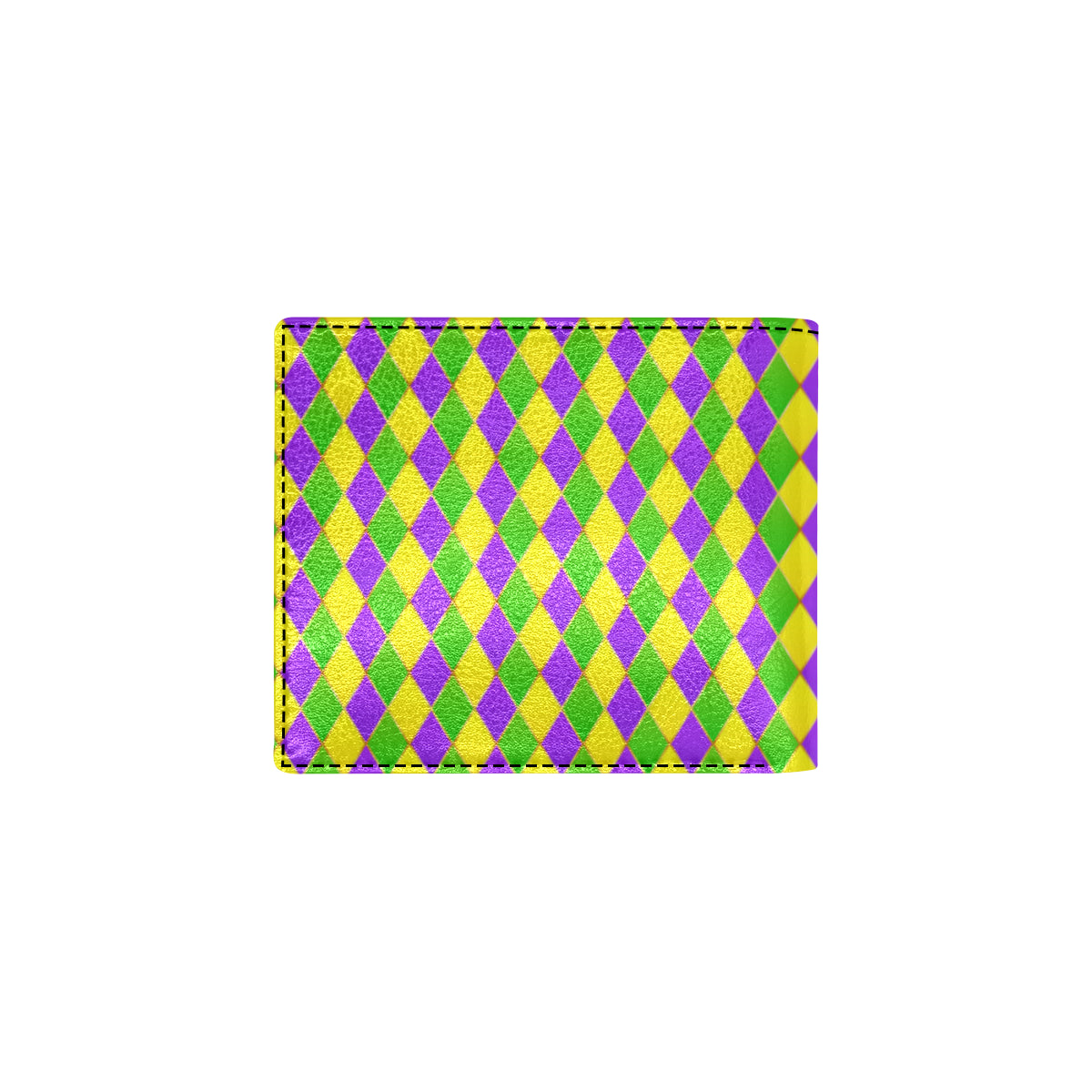 Mardi Gras Pattern Print Design 01 Men's ID Card Wallet