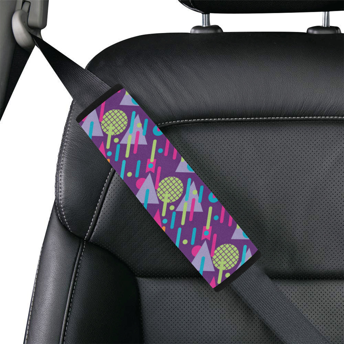 90s Pattern Print Design 4 Car Seat Belt Cover