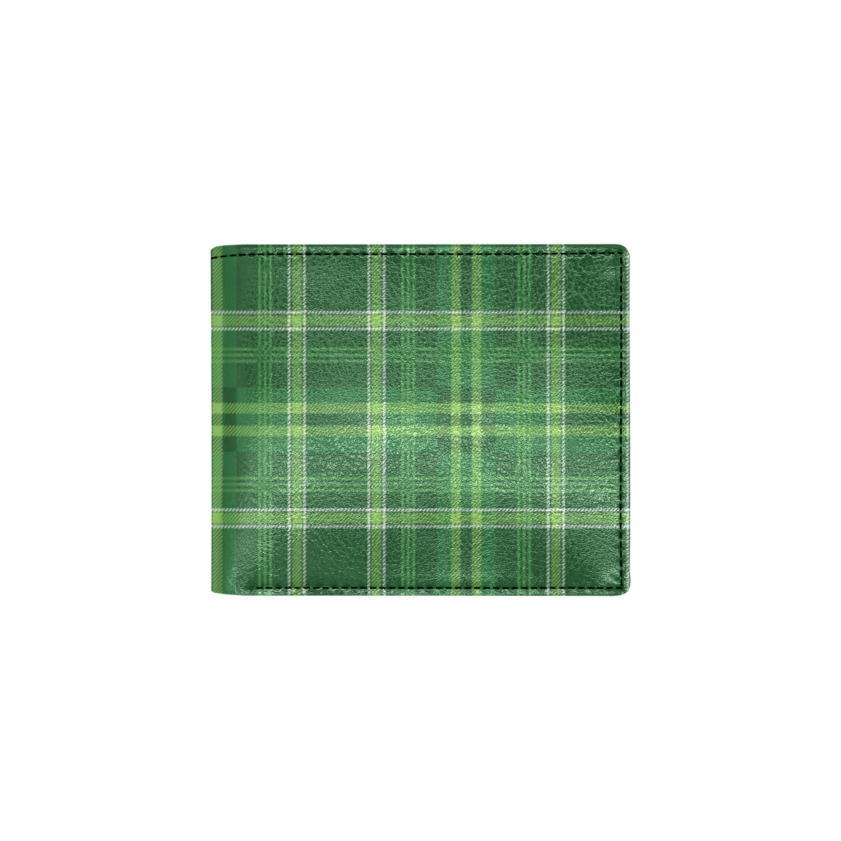 Irish Plaid Pattern Print Design 02 Men's ID Card Wallet