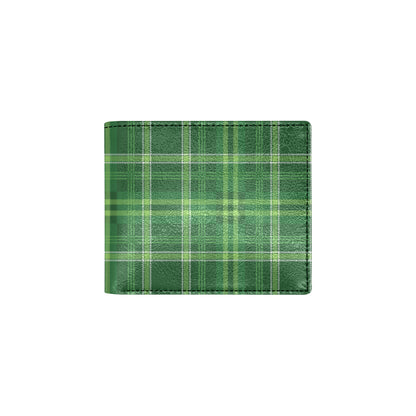 Irish Plaid Pattern Print Design 02 Men's ID Card Wallet
