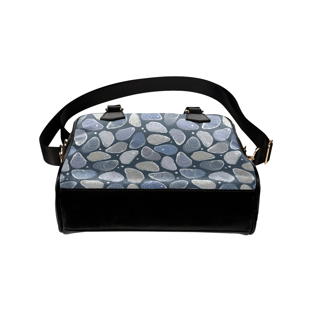 Oyster Pattern Print Design 02 Shoulder Handbag