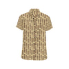 Totem Tiki Style Themed Design Men's Short Sleeve Button Up Shirt