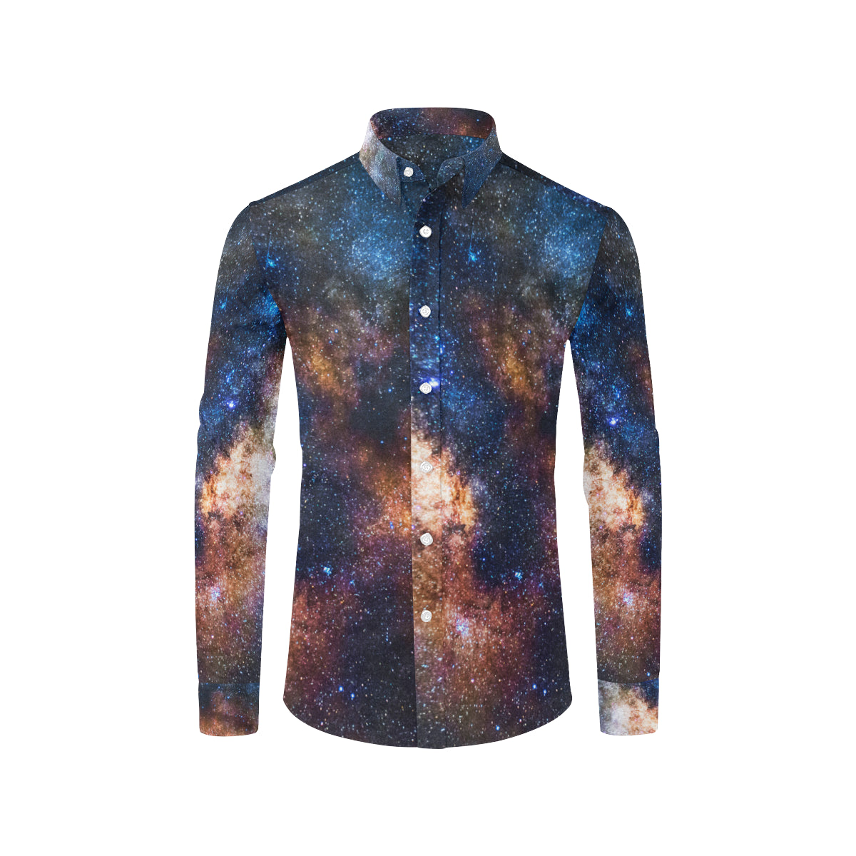 Celestial Milky way Galaxy Men's Long Sleeve Shirt