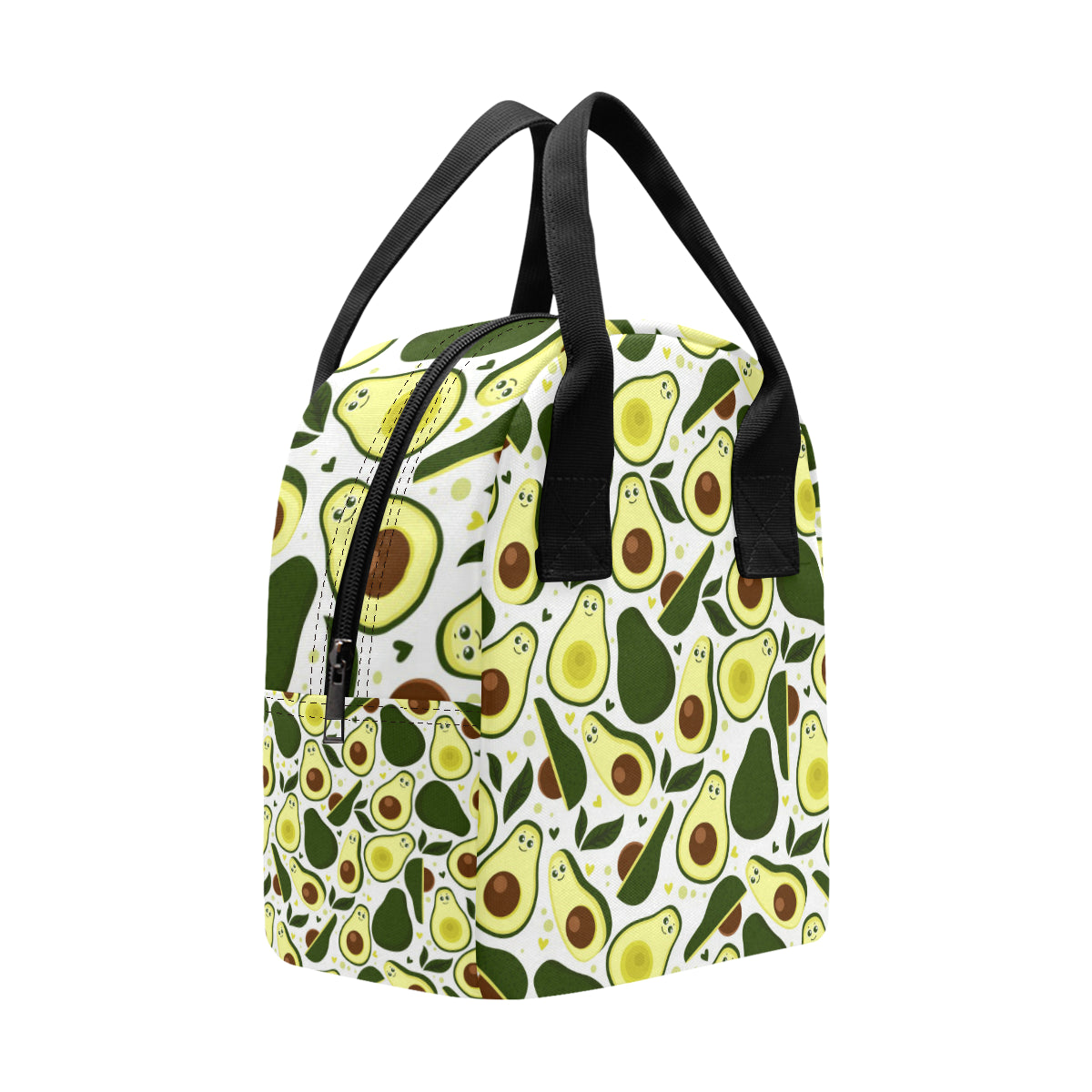 Avocado Pattern Print Design AC06 Insulated Lunch Bag