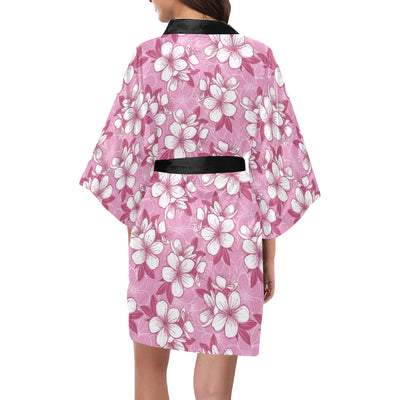 Cherry Blossom Pattern Print Design CB02 Women's Short Kimono