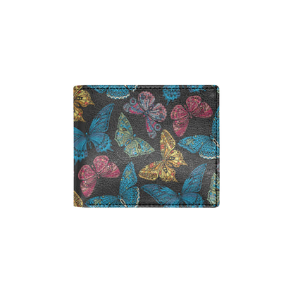 Butterfly Mandala Style Men's ID Card Wallet