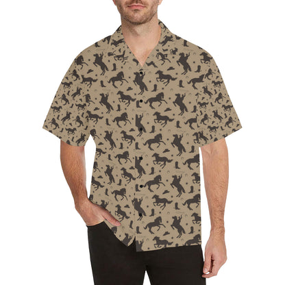 Cowboy Pattern Print Design 05 Men's Hawaiian Shirt