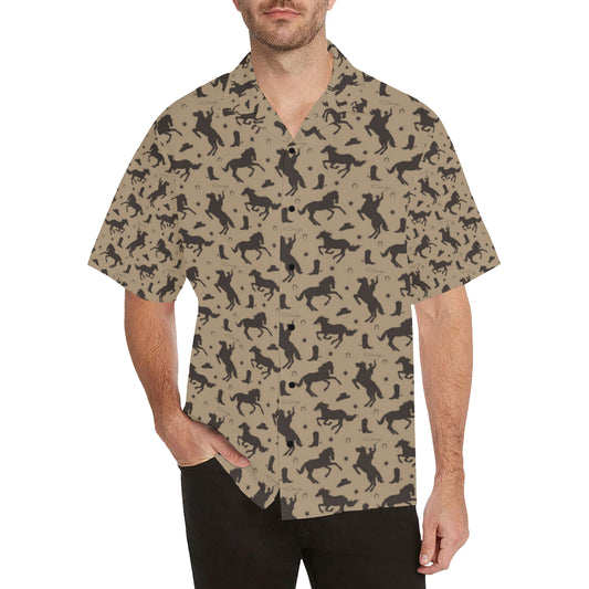 Cowboy Pattern Print Design 05 Men's Hawaiian Shirt