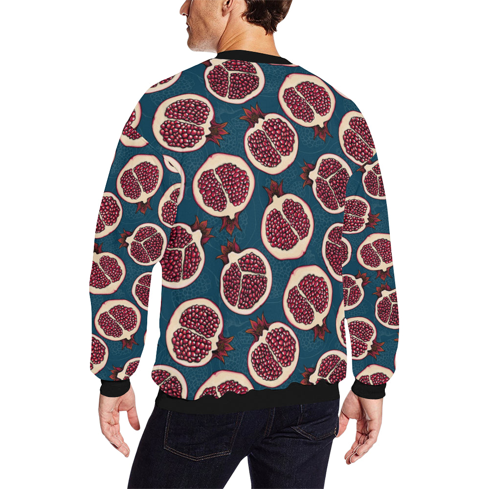 Pomegranate Pattern Print Design PG02 Men Long Sleeve Sweatshirt