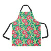 Red Hibiscus Pattern Print Design HB019 Apron with Pocket