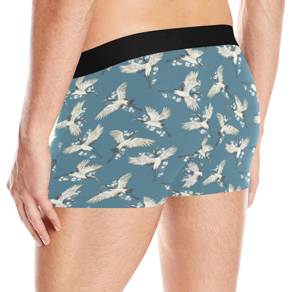 Crane Pattern Print Design 02 Men's Boxer Briefs