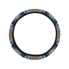 Bohemian Pattern Print Design 02 Steering Wheel Cover with Elastic Edge