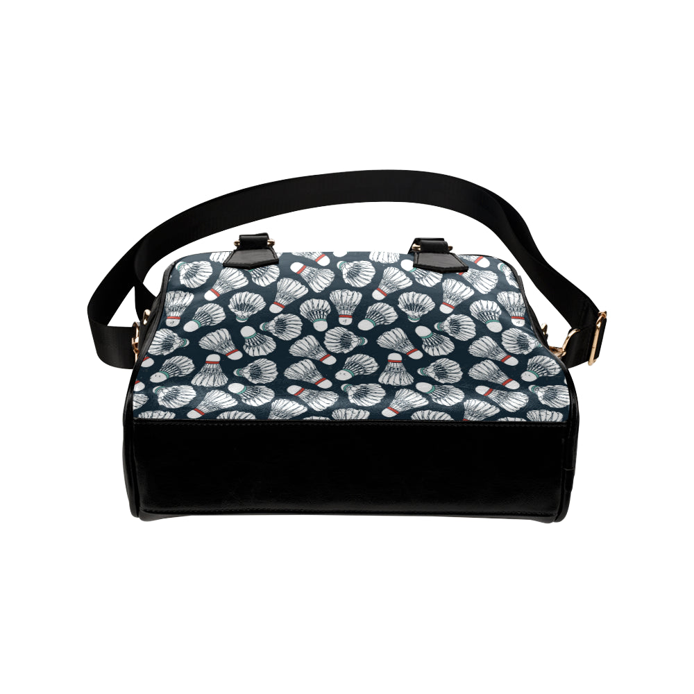 Badminton Ball Pattern Print Design 01 Shoulder Handbag