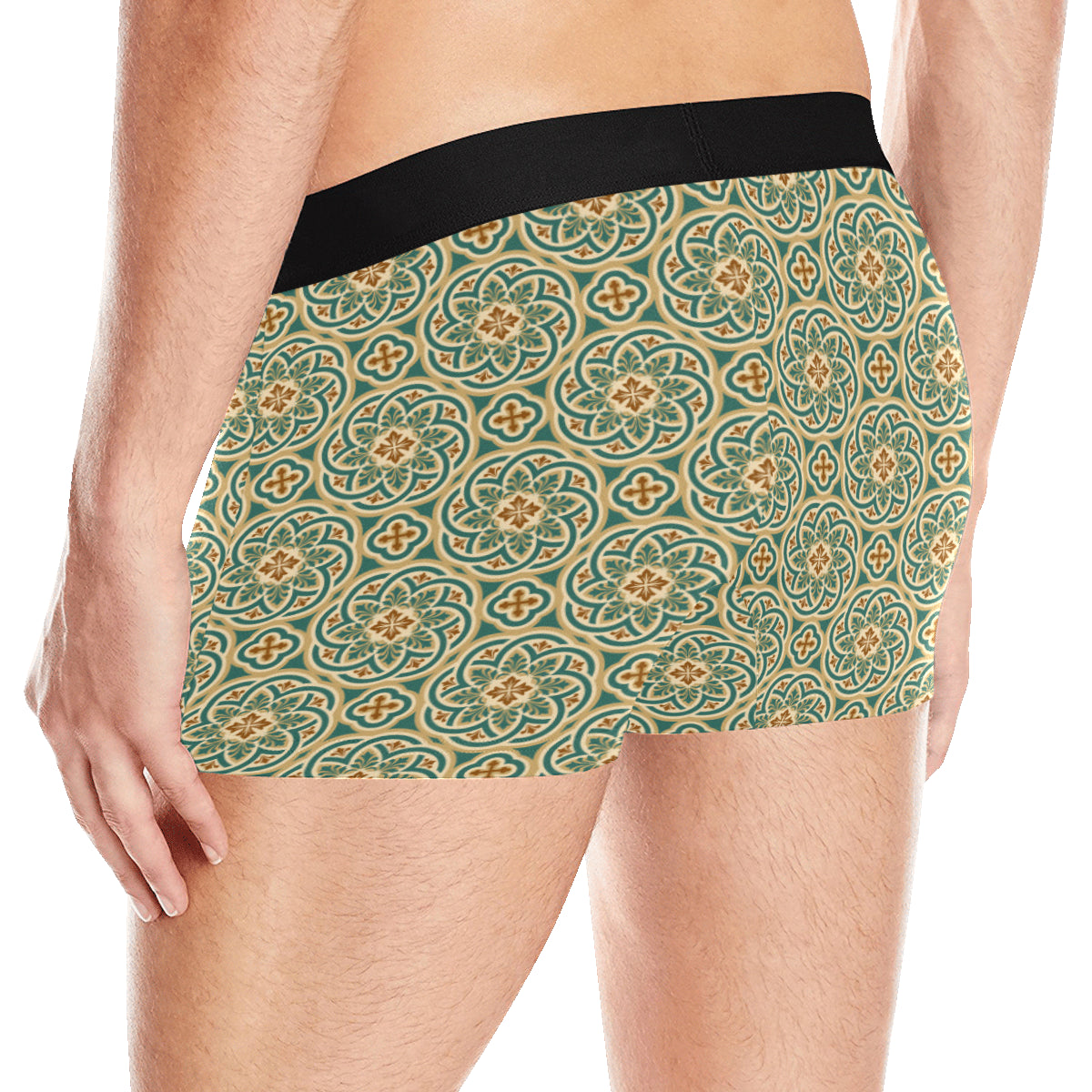 Cross Pattern Print Design 01 Men's Boxer Briefs