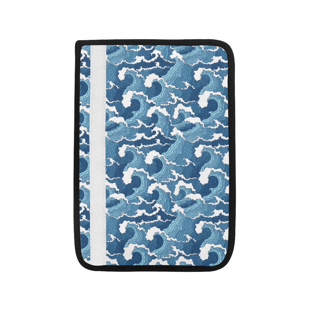 Wave Themed Pattern Print Car Seat Belt Cover