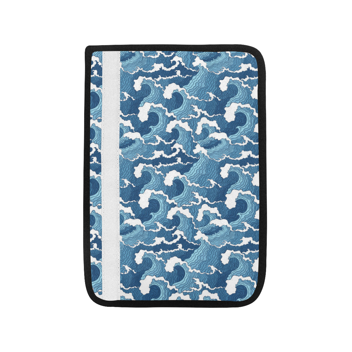 Wave Themed Pattern Print Car Seat Belt Cover