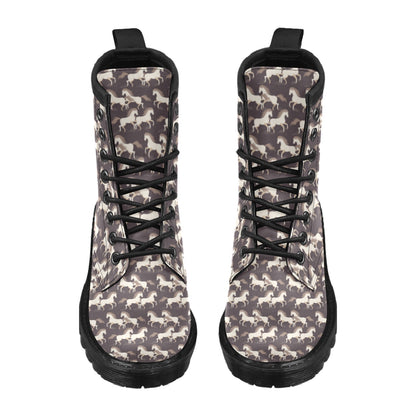 Horse Print Design LKS304 Women's Boots