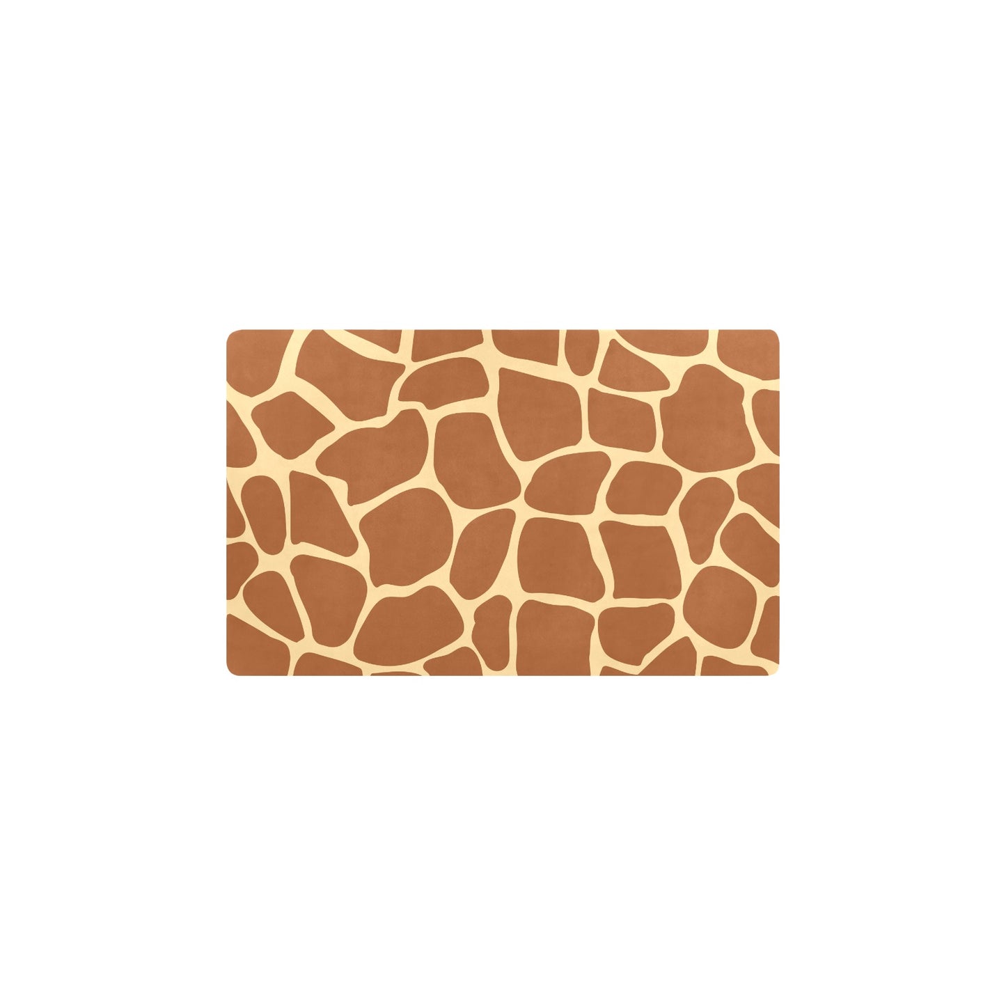 Giraffe Texture Print Kitchen Mat