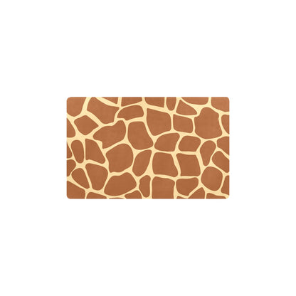 Giraffe Texture Print Kitchen Mat