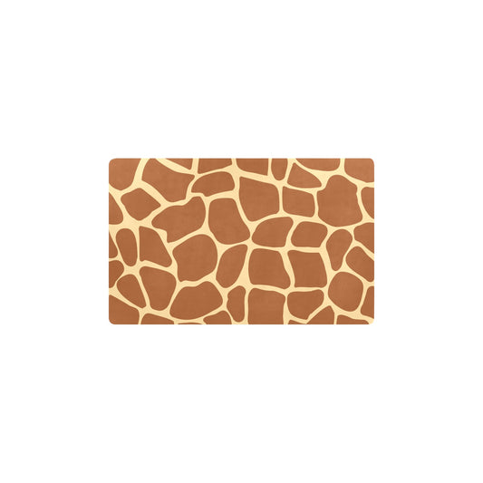 Giraffe Texture Print Kitchen Mat