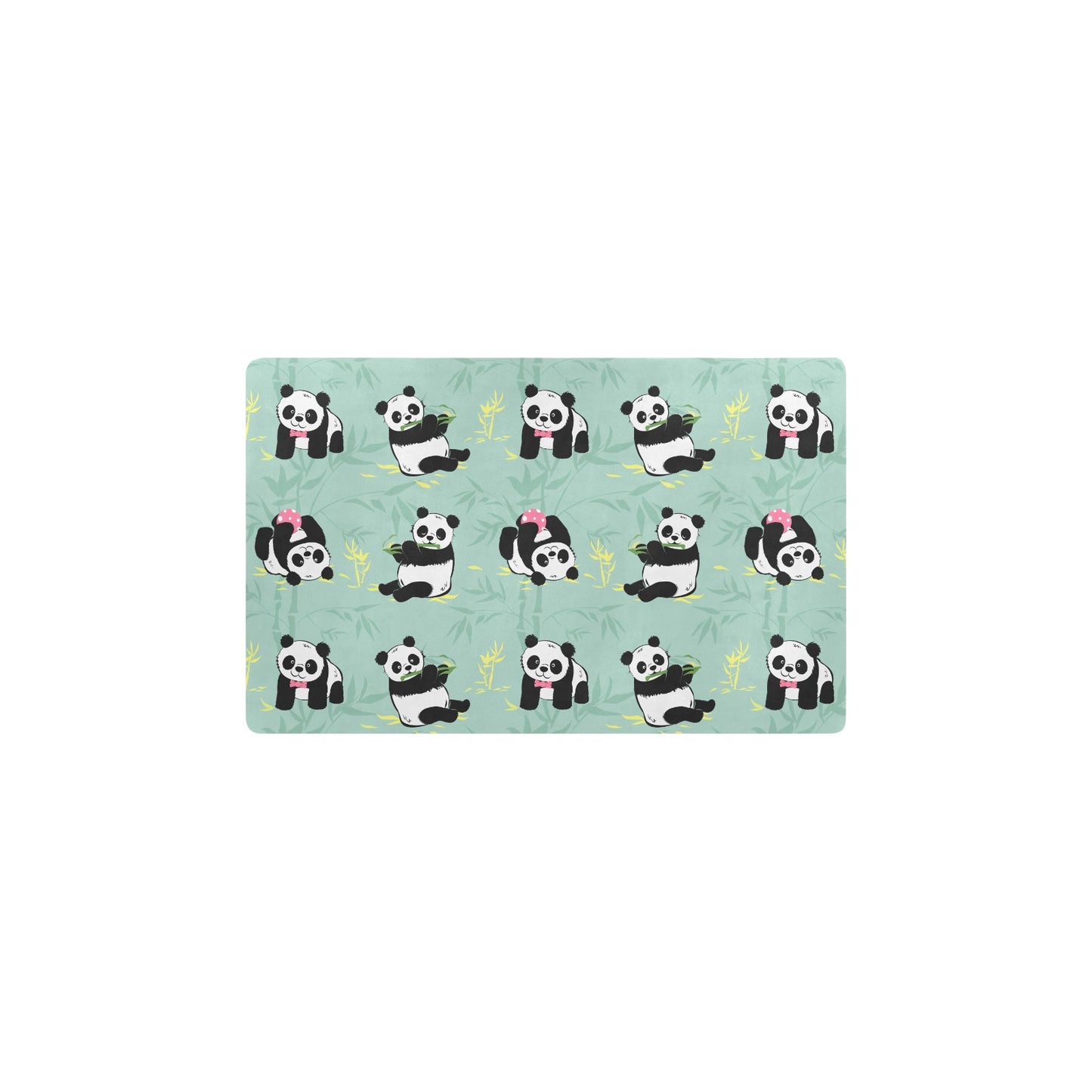 Panda Pattern Print Design A05 Kitchen Mat