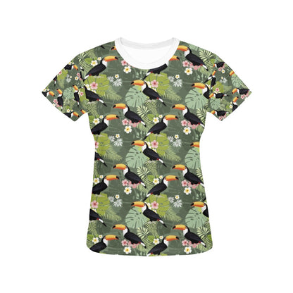 Toucan Print Design LKS304 Women's  T-shirt