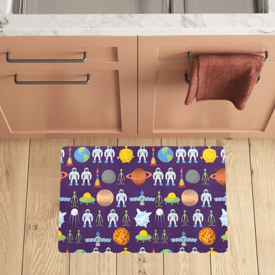 Alien Astronaut Planet Kitchen Mat