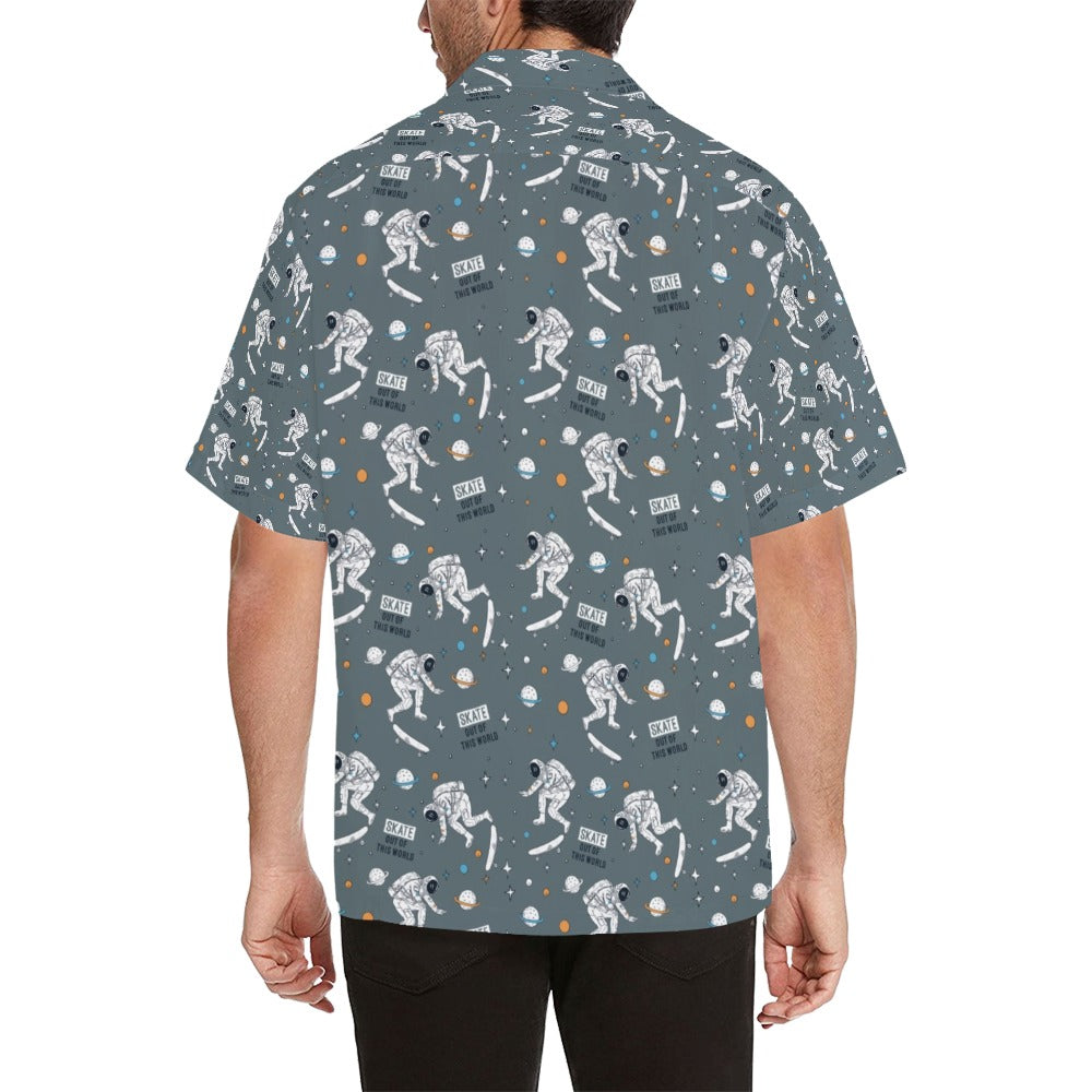 Skateboard Print Design LKS306 Men's Hawaiian Shirt