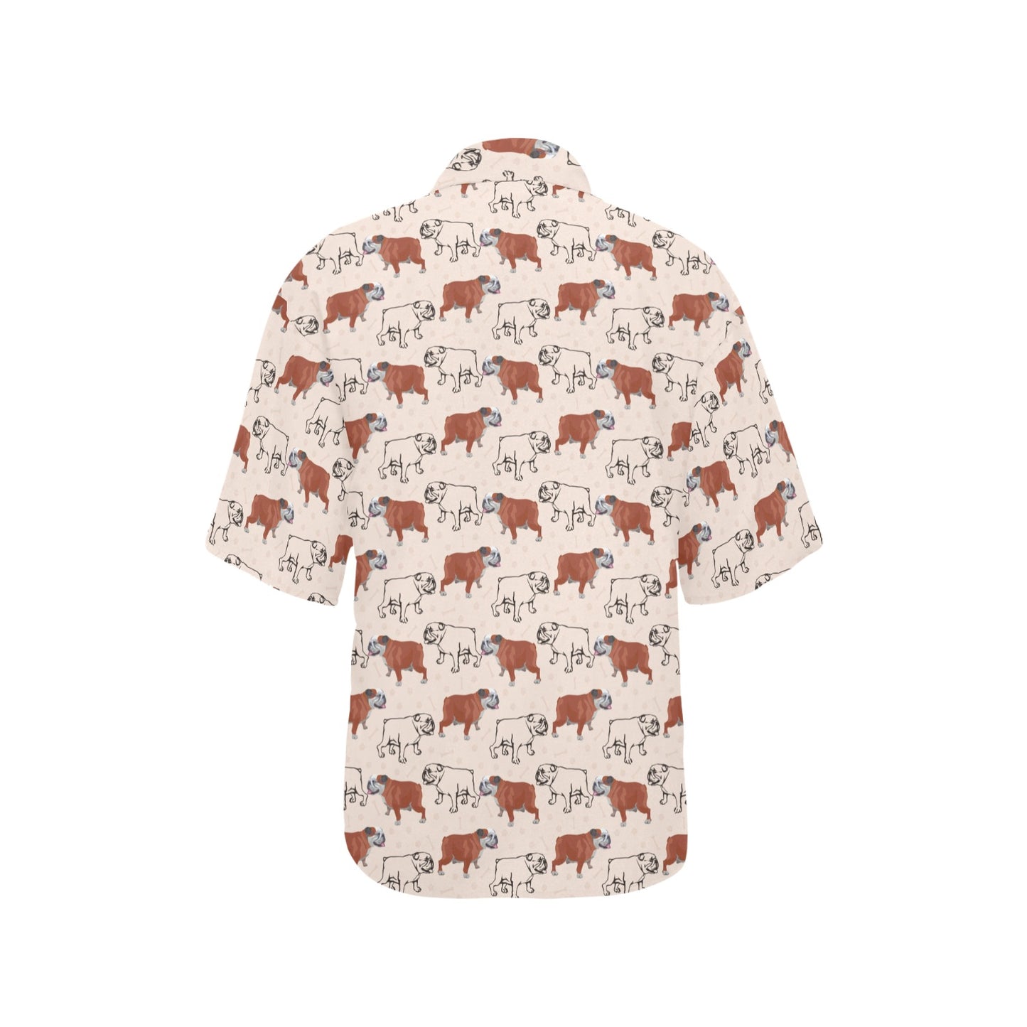 Bulldogs Pattern Print Design 04 Women's Hawaiian Shirt
