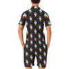 Rainbow Unicorn Pattern Print Design A03 Men's Romper