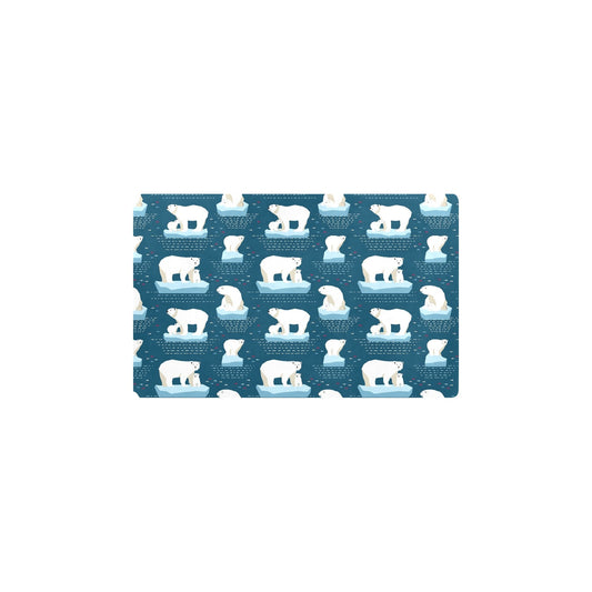 Polar Bear Pattern Print Design PB02 Kitchen Mat